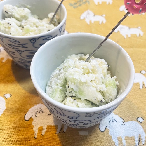 キウイ・ヨーグルト・シャーベット（4人分）