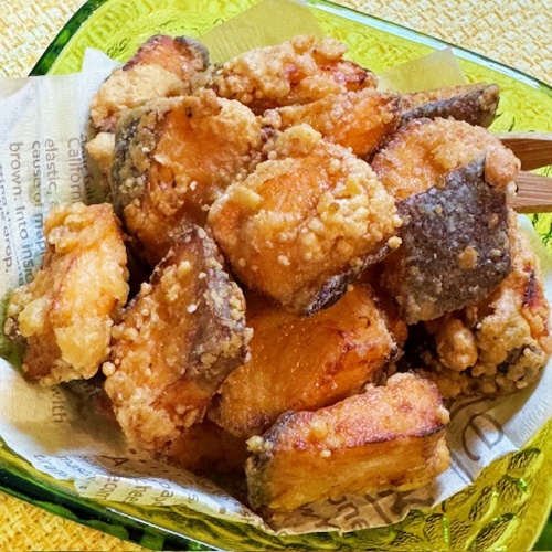 サーモンの竜田揚げ（4人分）