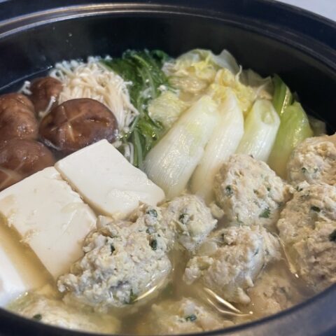 我が家の鶏つくね鍋（4人分）