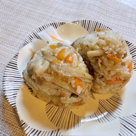 豚ごぼうおにぎり（4人分）