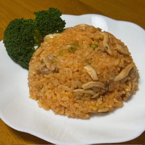 炊飯器で作るチキンライス（4人分）